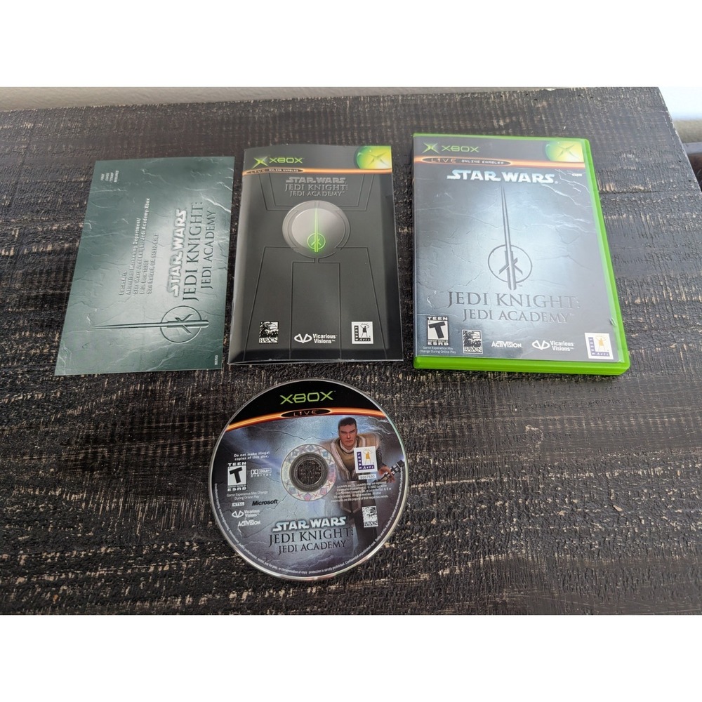 Star Wars Jedi Knight: Jedi Academy (Xbox, 2003) Complete! CIB w/ Reg. Card